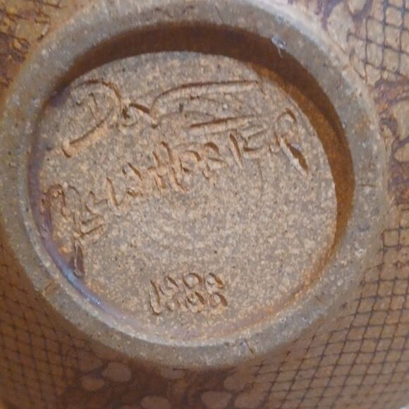 Don McWhorter Stoneware  Brown All Diffrent Each Piece Unique   9Tx5 At‎ Opening - Picture 7 of 11